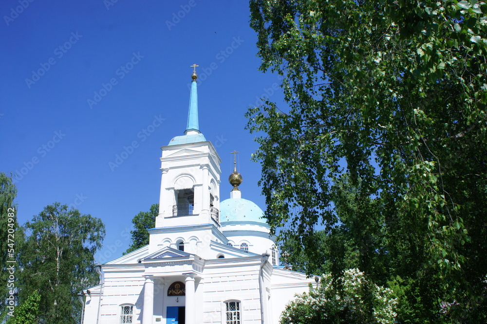 Church of the Intercession of the Most Holy Theotokos in the provincial town of Ggorodets in Russia