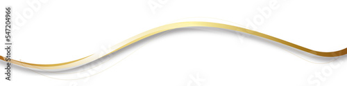 Gold Wellen Welle Band Banner 