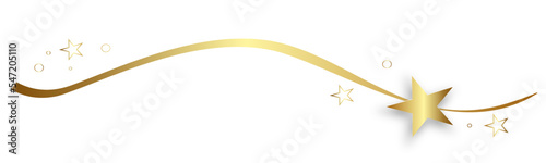 Gold Band Stern Sterne Banner Welle Wellen
