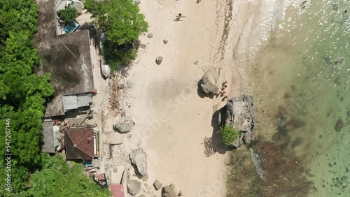 Padang Padang Beach seen from above, Indonesia photo