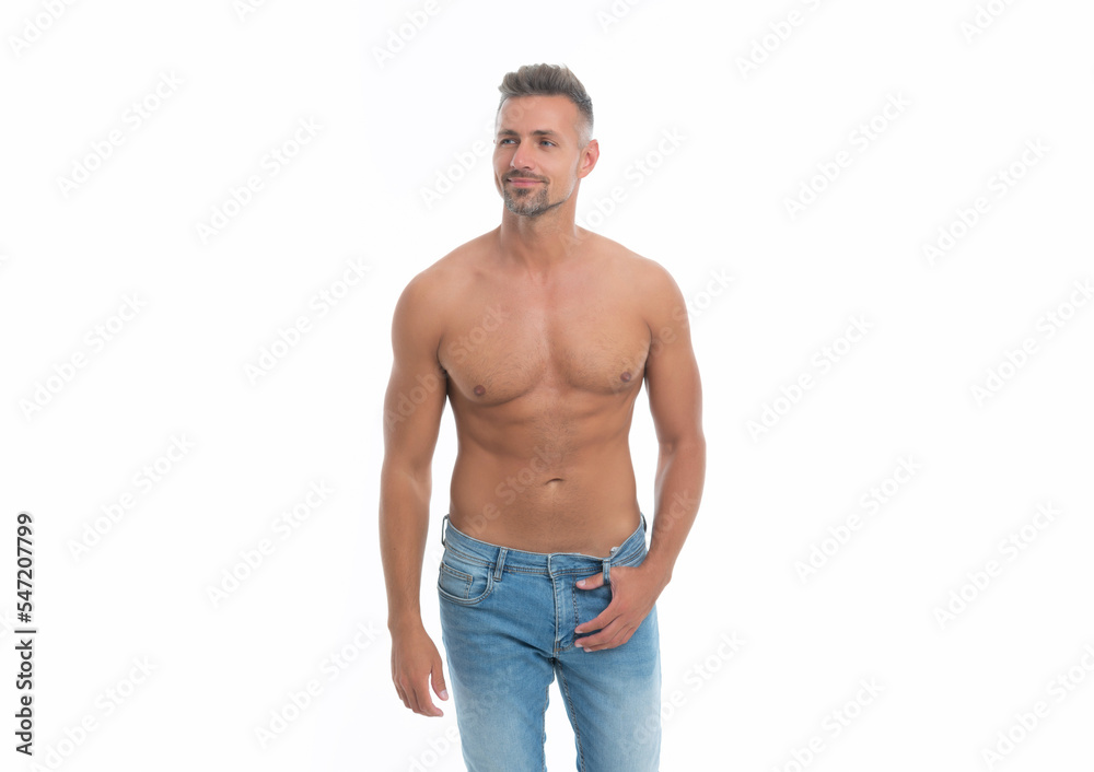 muscular torso of shirtless man show abdomen. unshaven shirtless man with muscular torso. muscular torso of shirtless man show abdomen. unshaven shirtless man with muscular torso.