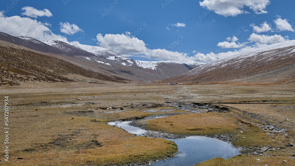 Nimaling campsite in Markha valley, Ladakh Nimaling campsite in Markha valley, Ladakh