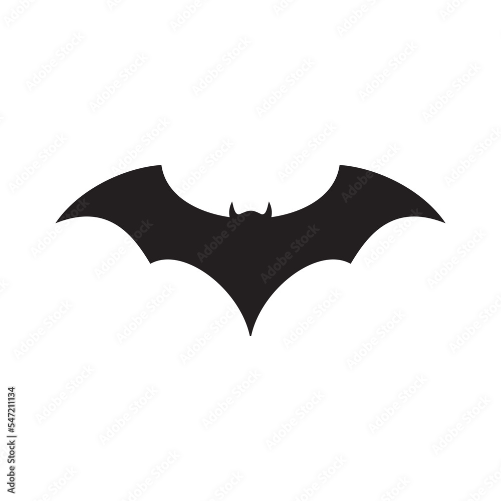Fototapeta premium Bat icon vector illustration sign