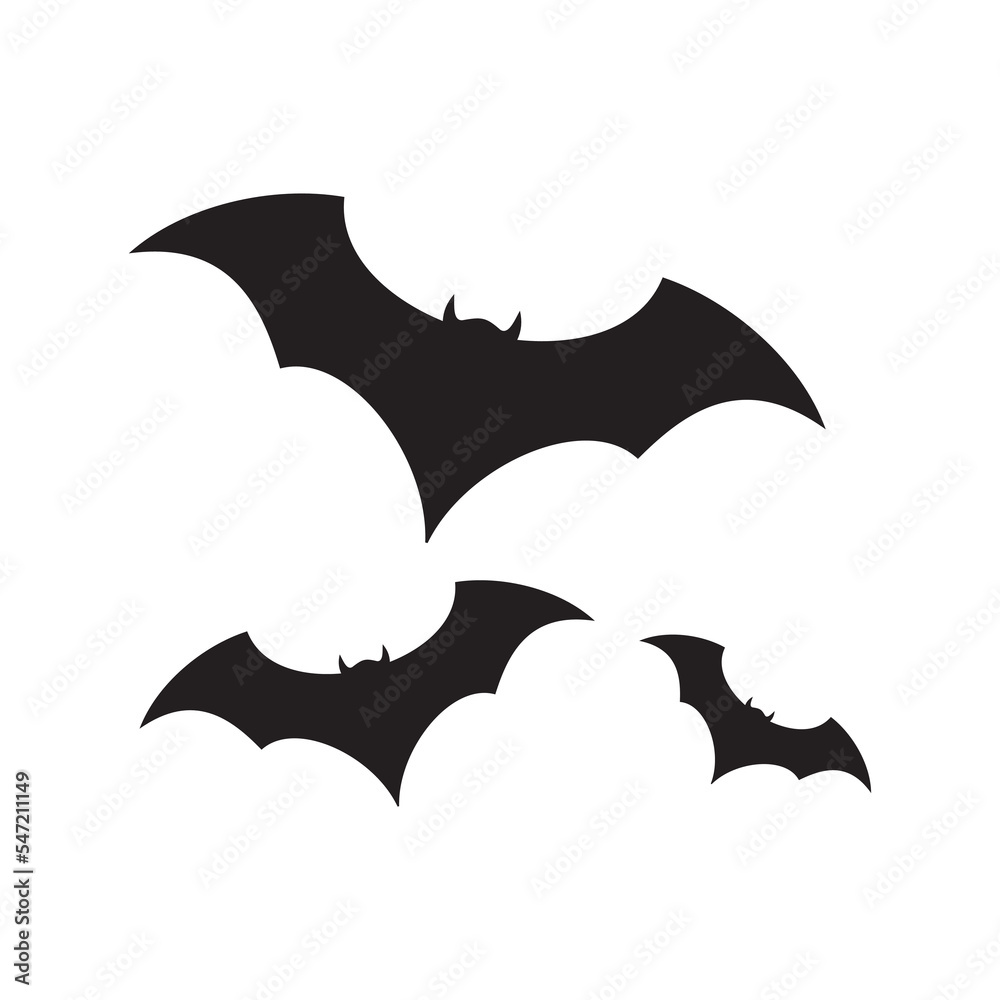 Bat icon vector illustration sign Bat icon vector illustration sign