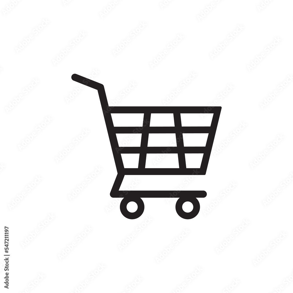 shopping cart icon symbol illustration