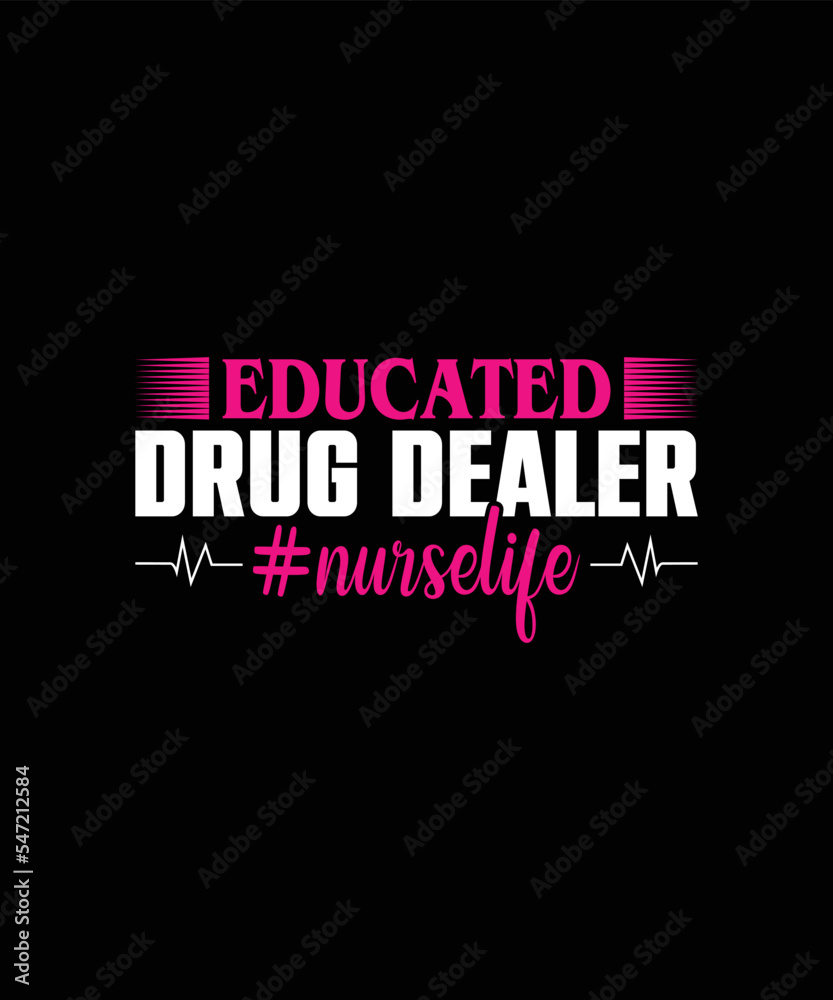 Fototapeta premium Nurse T-shirt Designn