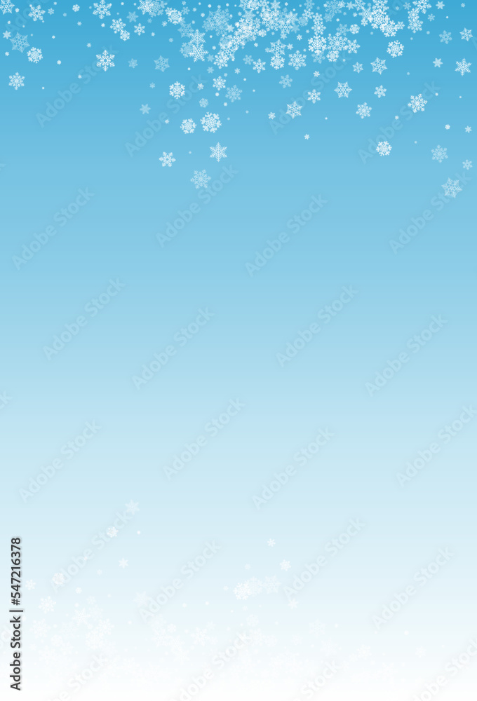 Gray Snowflake Vector Blue Background. Winter Gray Snowflake Vector Blue Background. Winter