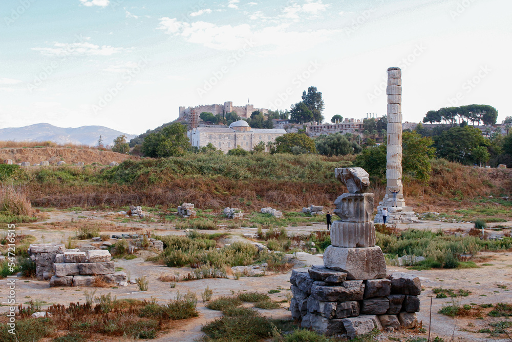 Ruins of Temple of Artemis at Ephesus.Selcuk One of 7 wonder of the ancien world. 
