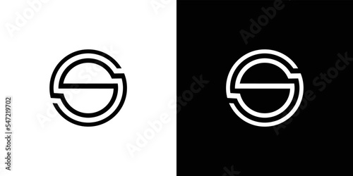 Modern and unique letter S initials logo design