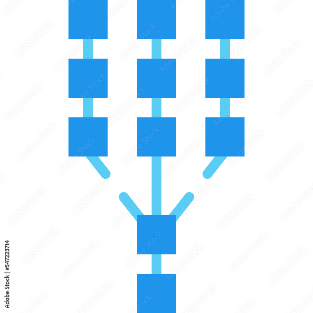 Obraz premium fork flat icon