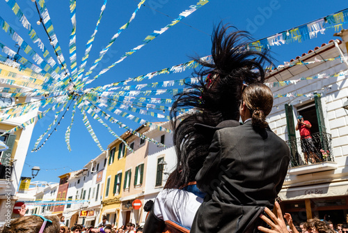 Festa di Sant Martì , Es Mercadal, isola di Minorca, Baleari, Spagna photo