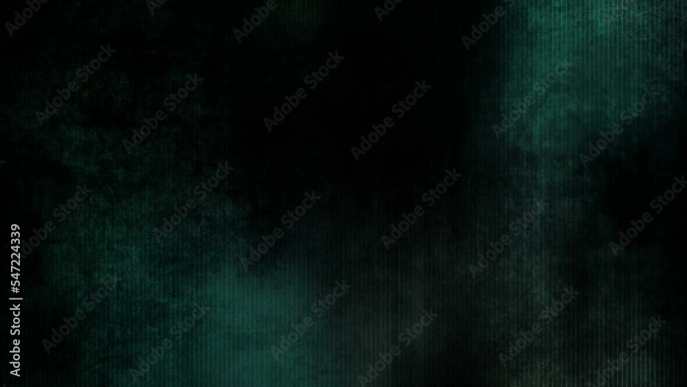 Green and black abstract grunge looping twenty second background