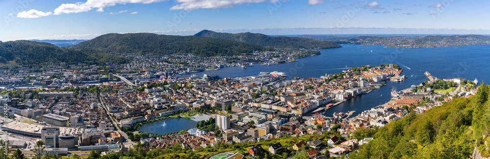 Bergen City, view from Floien