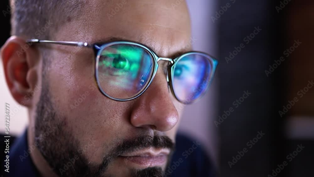 Information Business Technology Professional Working At Night Information Business Technology Professional Working At Night