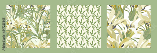Floral seamless pattern. illustration design for paper and other use