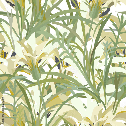 Floral seamless pattern. Vector design for paper and other use