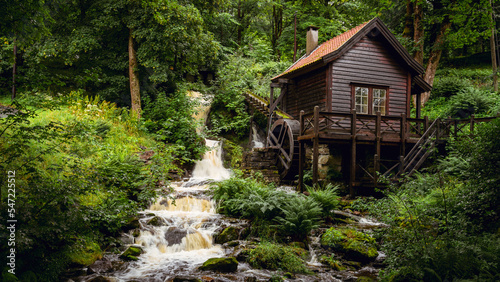 old mill in the woods
