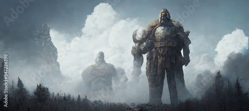 Fotografia fantasy giant monster in concept Norse Mythology
