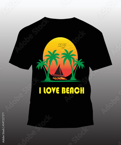 summery t-shirt design 
