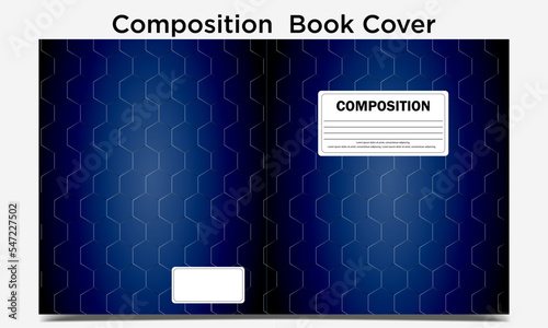Composition book cover design for you