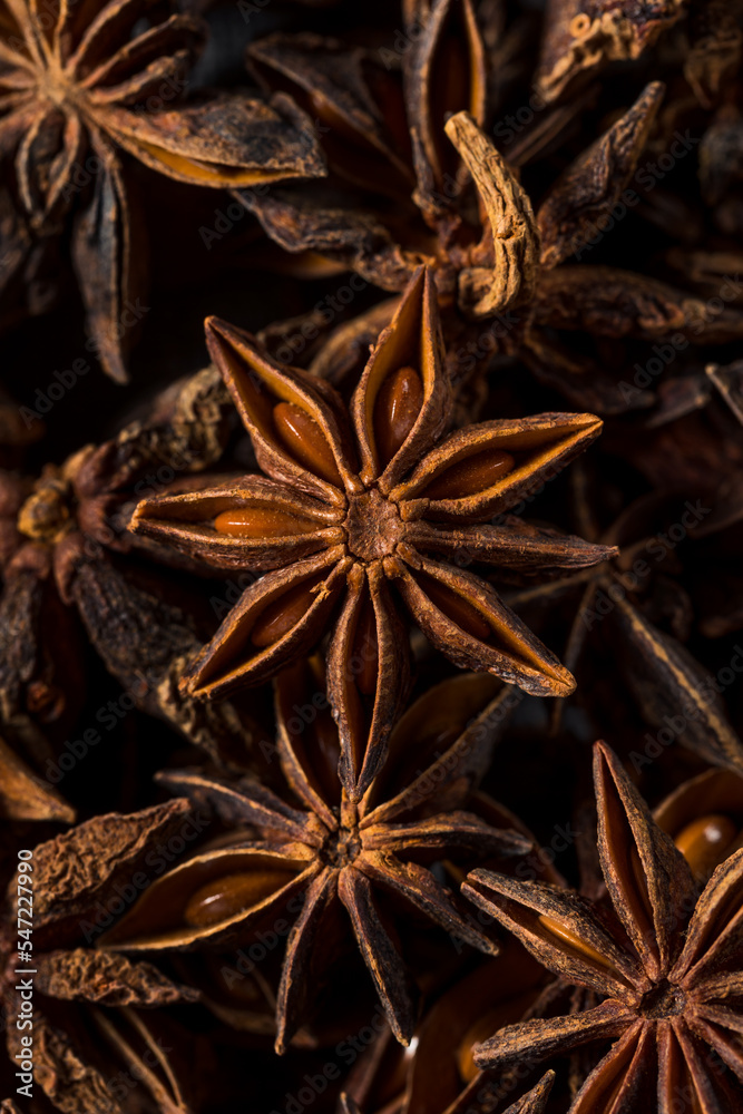 Raw Brown Organic Star Anise Spice Raw Brown Organic Star Anise Spice