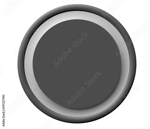 black and white button