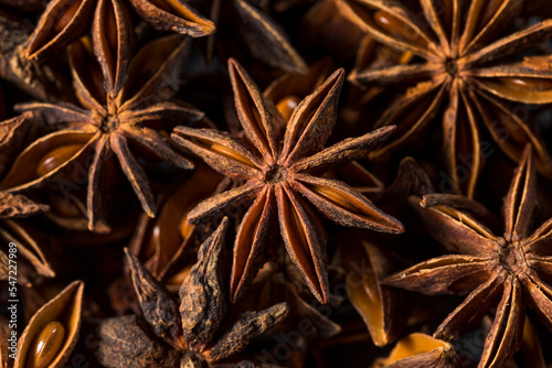 Raw Brown Organic Star Anise Spice