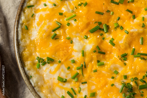 Fotografie Homemade Cheesy Mashed Potatoes