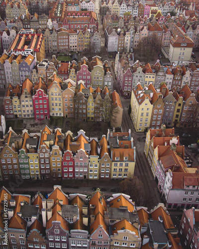 House in gdansk aerial view