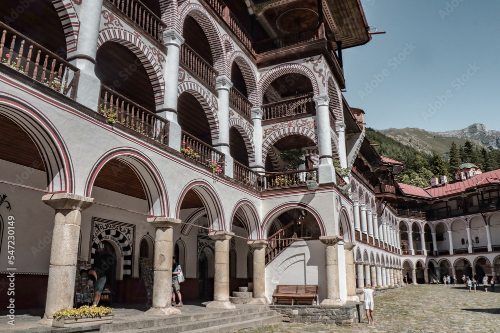 Famous Rila Monastery in Bulgaria.