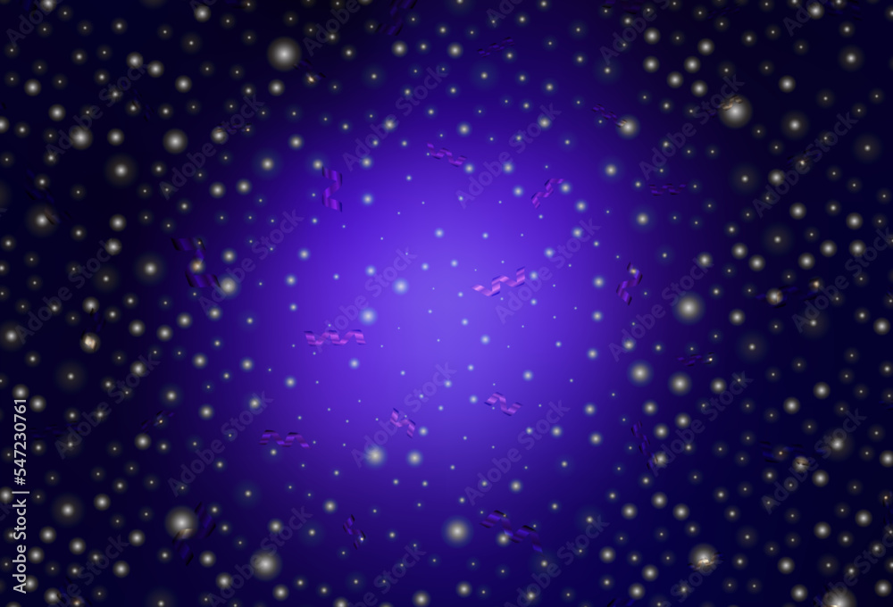 Fototapeta premium Dark Purple vector layout in New Year style.