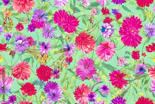 Floral Wallpaper  Seamless Pattern