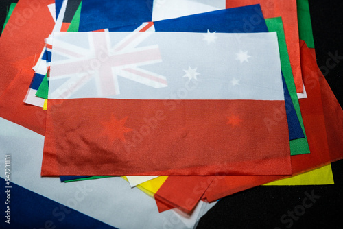 Poland flag of the participating countries in the international championship tournament