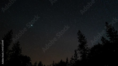 Taurids Meteor Shower Night Sky Skyscape Timelapse