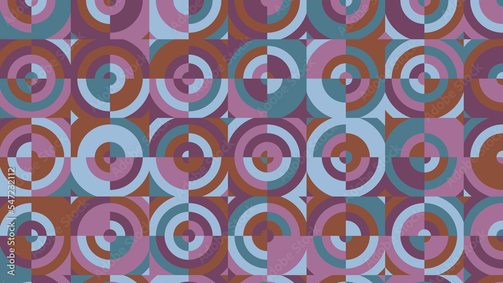 Naklejka premium blue, purpure and grey geometric pattern, wallpaper for fabric, tile, tablecloth