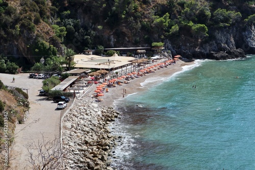 Fototapeta Naklejka Na Ścianę i Meble -  Sperlonga - Lido El Sombrero dalla Via Flacca