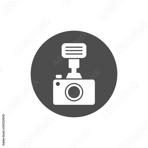 Video camera icon isolated on a white background - concept of videography and online content