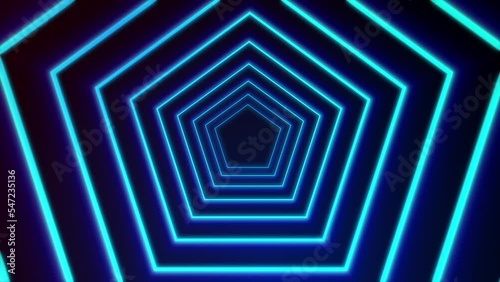 Neon geometric patterned background