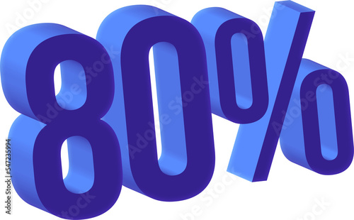 rendering of a percent sign on transparent background