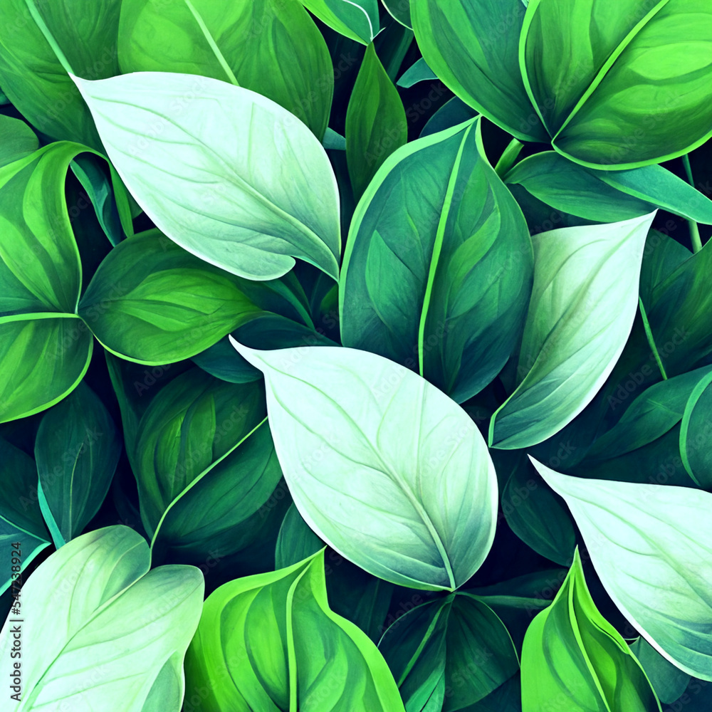 green leaves seamless pattern digital art green leaves seamless pattern digital art