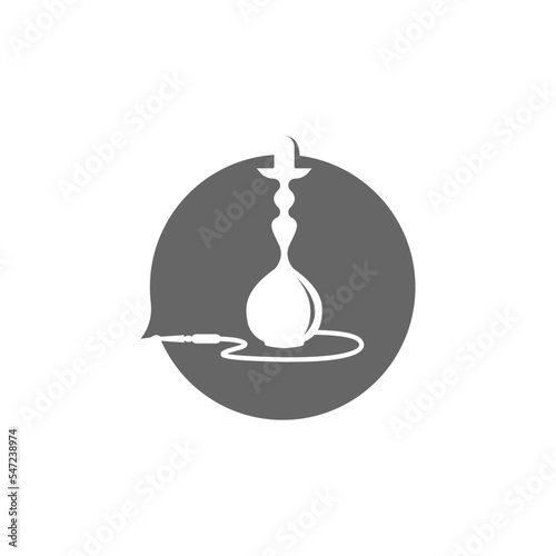 Hookah icon isolated on a white background - concept of smoking