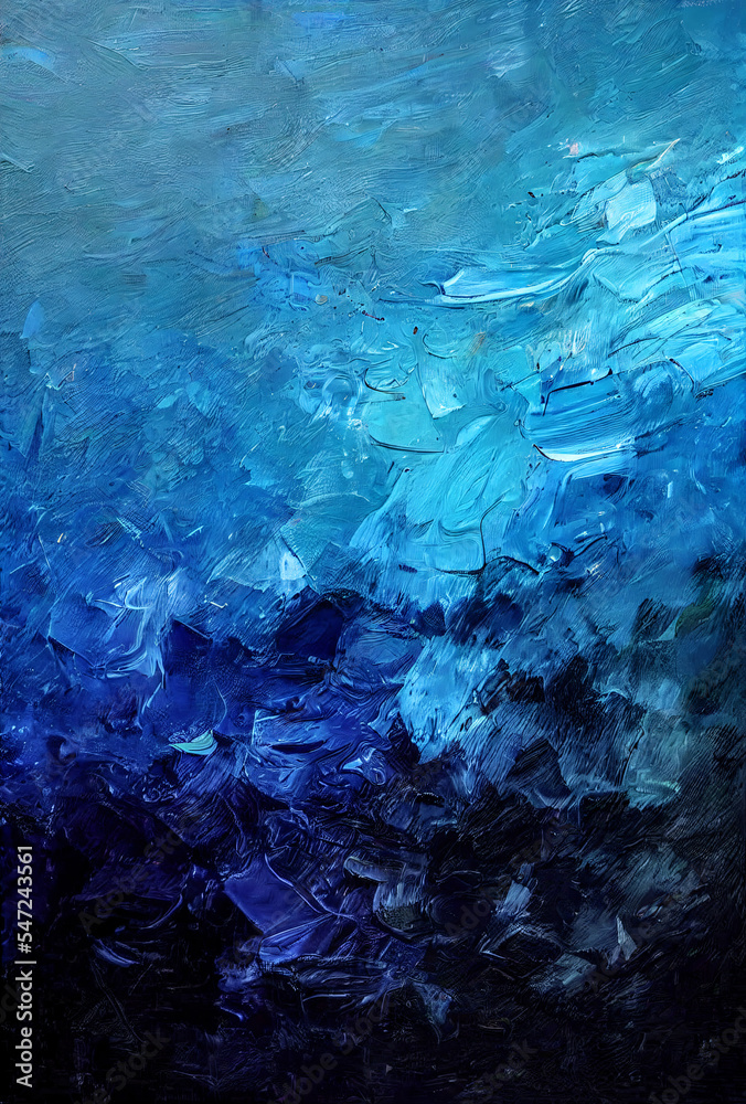 blue water texture oil painting blue water texture oil painting