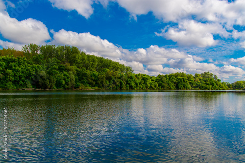 View of the Tisza river at Martely in Hungary