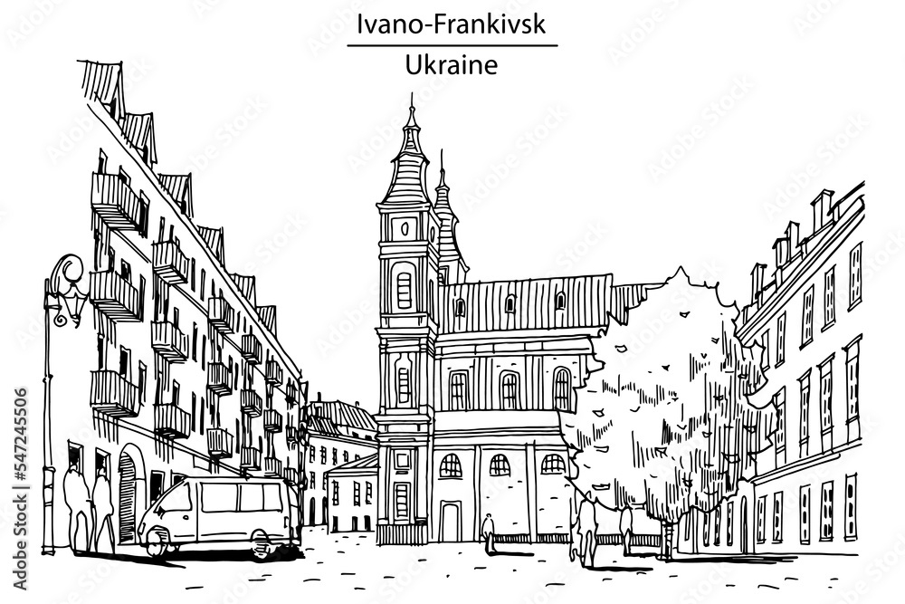 Cathedral of the Resurrection of Christ in Ivano-Frankivsk, Ukraine