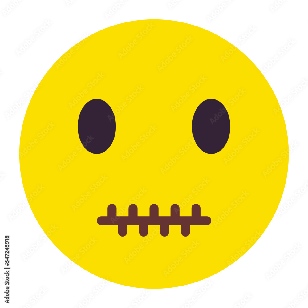 Fototapeta premium Silent Flat Icon