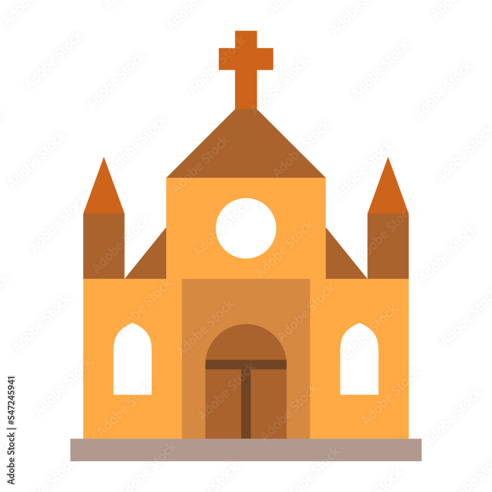 Church Flat Icon Church Flat Icon