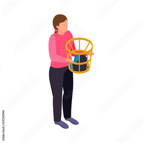 Laundry Isometric Icon