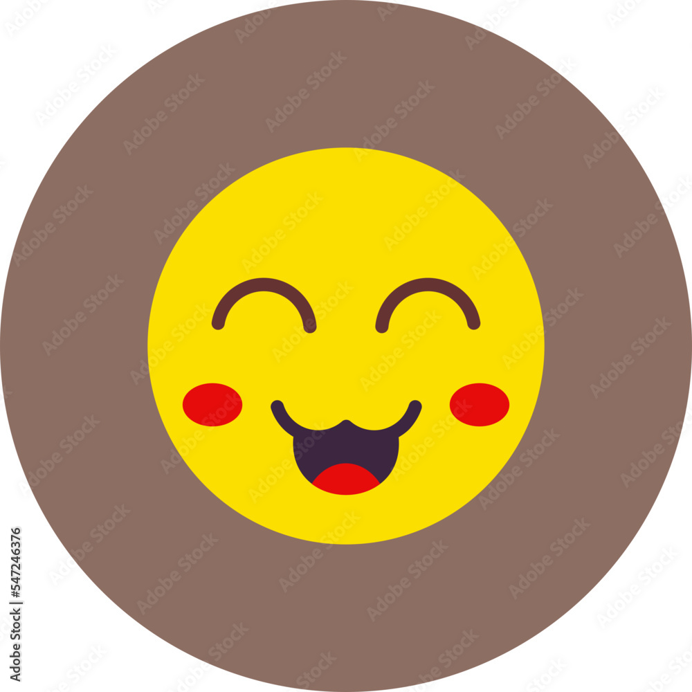 Cute Multicolor Circle Flat Icon