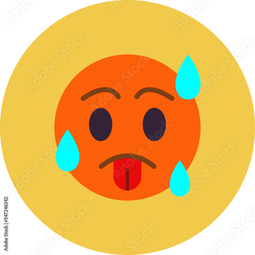 Hot Multicolor Circle Flat Icon