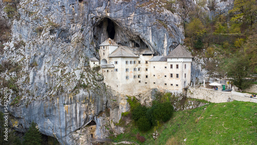 Predjama Castle, Grad Predjama built within a cave mouth near Postojna. Renaissance castle, Slovenia, photo